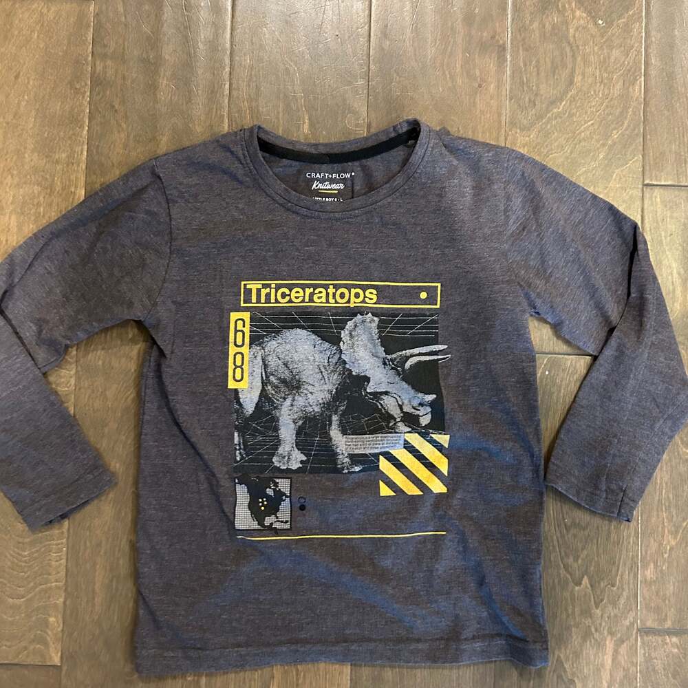 Craft &‎ Flow Knitwear Boys' Crew Neck Dinosaur T-Shirt 6